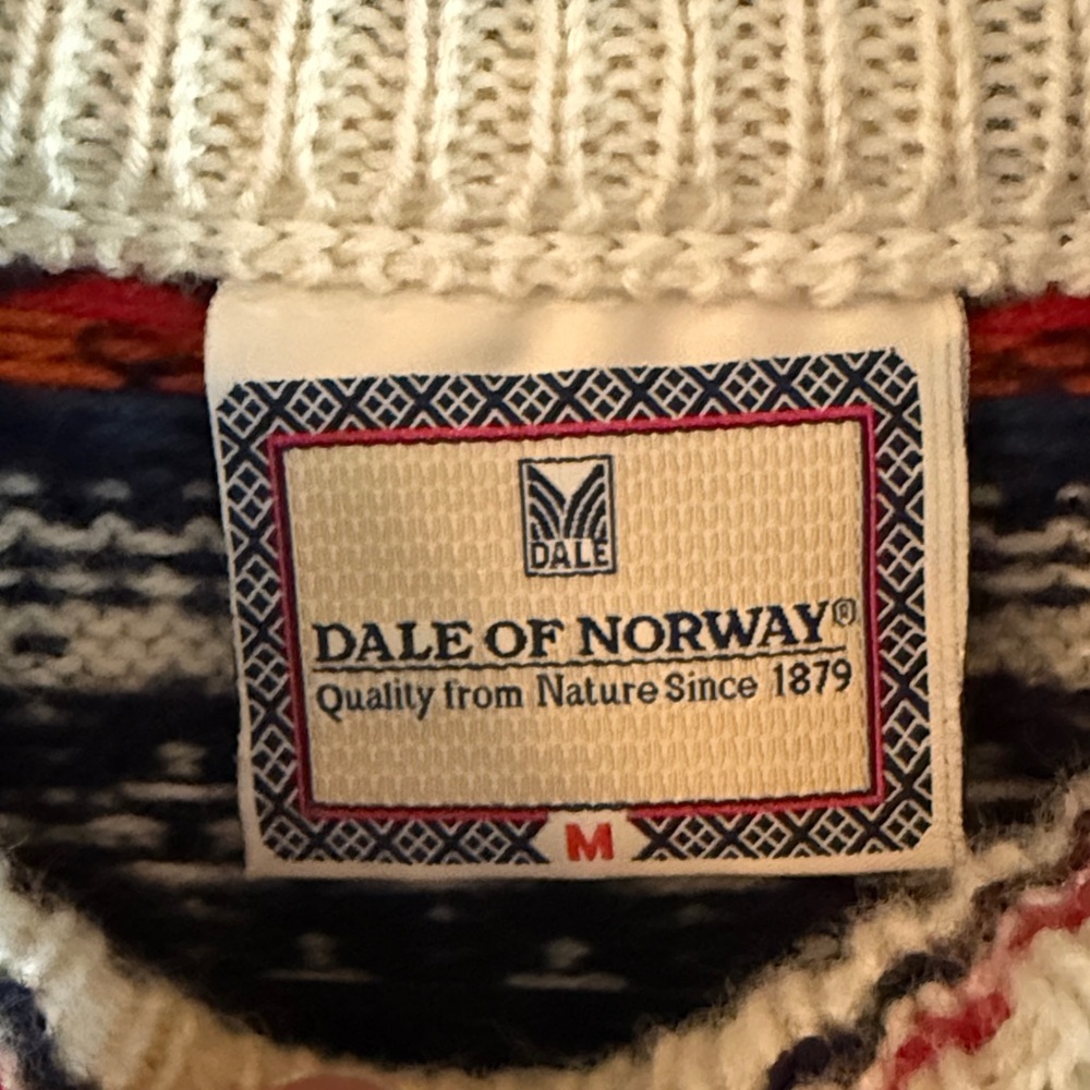 Dale of Norway Men's Sweater in Cream and Navy